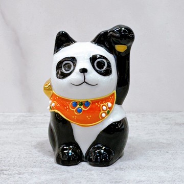 【緣福熊彩】日本九谷燒招財貓 | 熊貓 - 2.5號