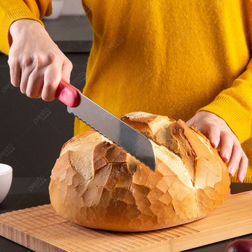 義大利Trebonn 麵包刀(二色任選) -  黑色