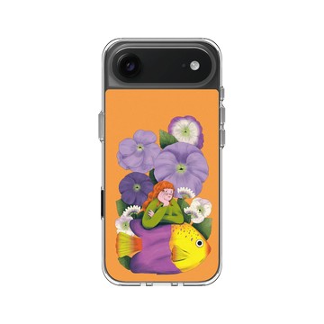 iPhone Air Clear Case（相機按鈕） 透明 - Chubbynida - 紫野花語