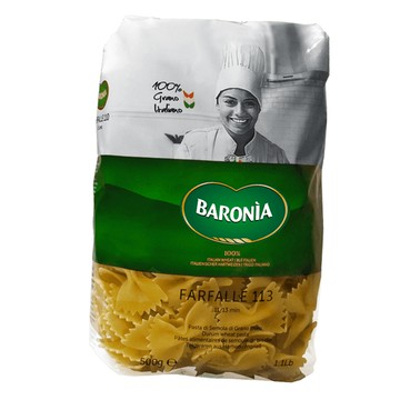 【BARONIA 巴羅尼亞】蝴蝶麵500g