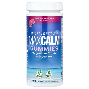 Natural Vitality, CALM® 軟糖，檸檬酸鎂，樹莓檸檬味，120 粒軟糖（每粒軟糖 83 毫克）