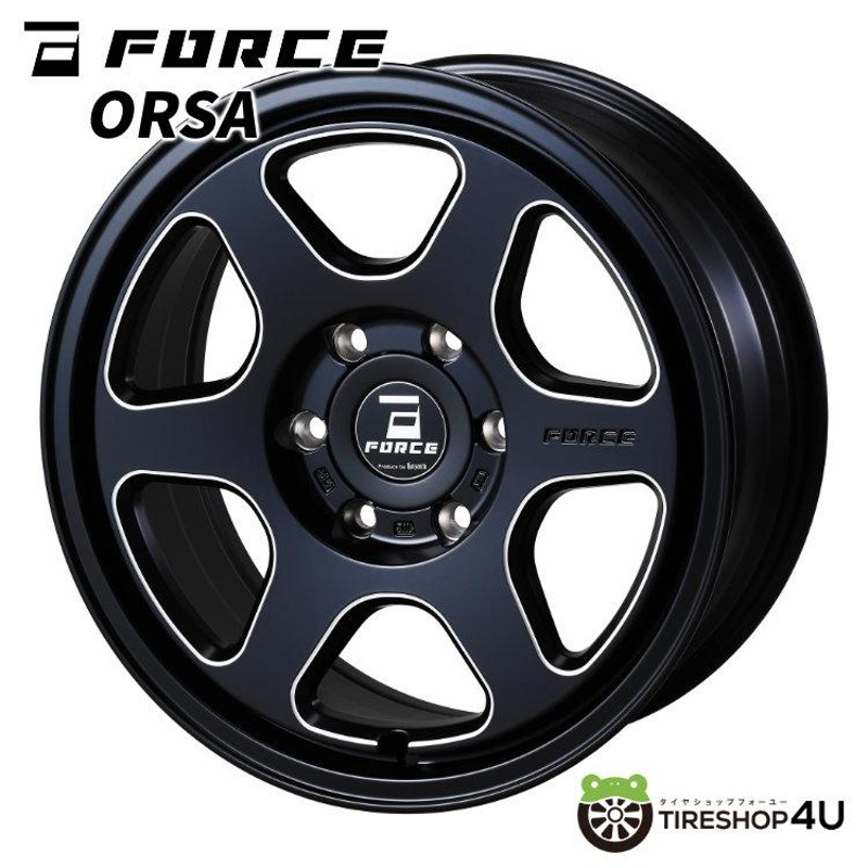 タイヤホイール4本セット FORCE orsa 18x7.5J 6/139.7 +35 MBP TOYO H30 225/50R18 107/105R  RWL ホワイトレター ハイエース 200系 【代引き不可】 | LINEショッピング