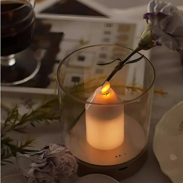 台燈臥室床頭燈高級感餐廳桌面氛圍燈裝飾燭光網紅燈