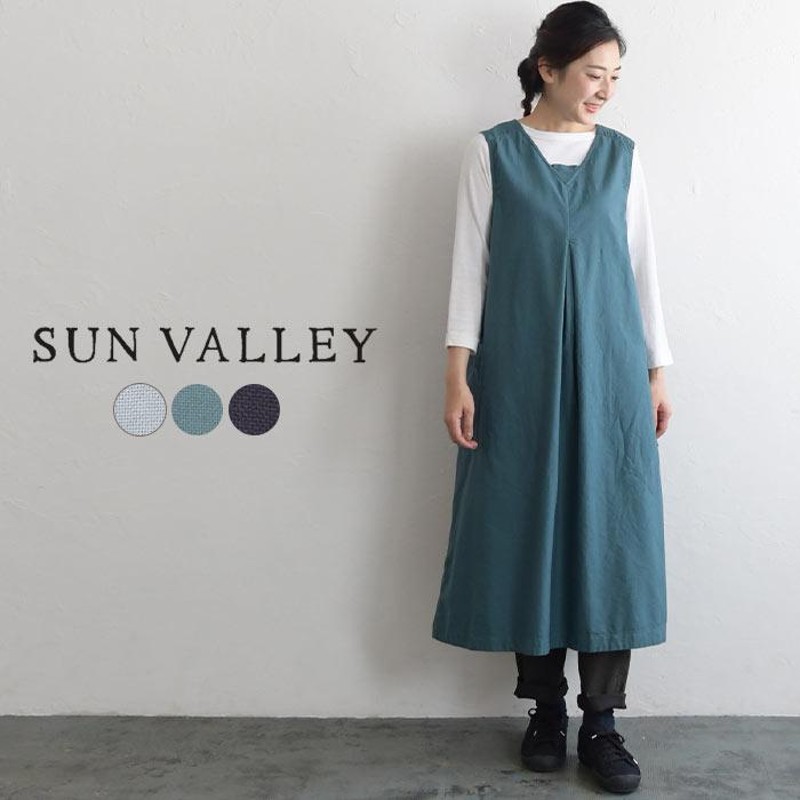 ワンピース ノースリーブ Sun Valley Sunvalley サンバレー 綿100 綿 コットン 無地 2way エコロコ 春 夏 秋 レディース 22aw0810 通販 Lineポイント最大0 5 Get Lineショッピング