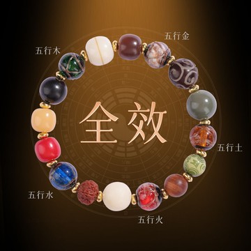 招財好運🙏🏻五行補運🙏十八籽手串 招財 偏財 五行補水木金火土手鏈男女款香灰琉璃十八籽多寶手串菩提平衡手持