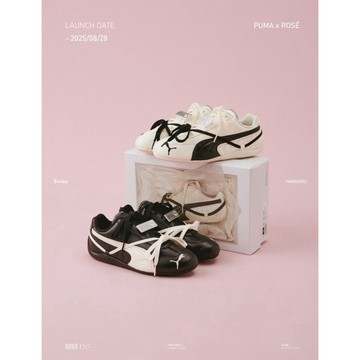 PUMA x ROSÉ 聯名系列 SPEEDCAT 黑色 白黑 PUMA X ROSE