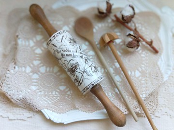 【好日戀物德國vintage/antique手繪陶瓷桿麵棍裝飾架細節美物