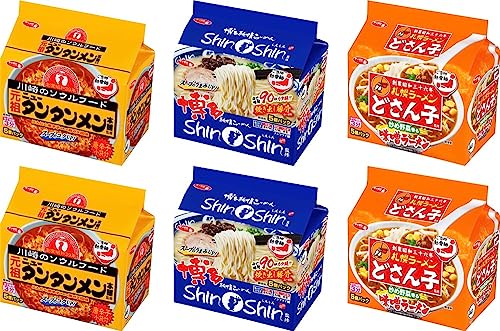 ABO サッポロ一番 袋ラーメンシリーズ (5食パック 3種 計6個) 