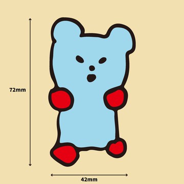 小熊軟糖防水貼紙 | 超人口味