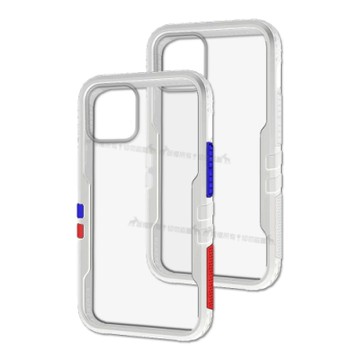 TGViS 極勁2代 iPhone 12 mini 5.4吋 個性撞色防摔手機殼 保護殼 (雪山白)