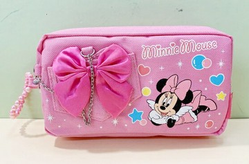 【震撼精品百貨】Micky Mouse 米奇/米妮  化妝包&筆袋 米妮粉#89428 震撼日式精品百貨