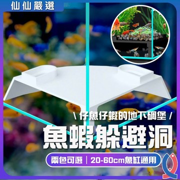 魚蝦躲避屋 角落洞穴蝦屋 魚缸造景 蝦窩繁殖屋 地下隧道造景 小型魚蝦躲藏 底棲魚庇護所 魚缸造景裝飾 水族沉底擺件