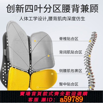 【全網低價 可打統編】梵蒂詩人體工學腰靠靠墊辦公室座椅靠背護腰神器椅子沙發支撐腰託