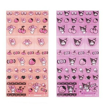 小禮堂 Sanrio 三麗鷗 ABS造型貼紙組 (磚型款) 美樂蒂 酷洛米