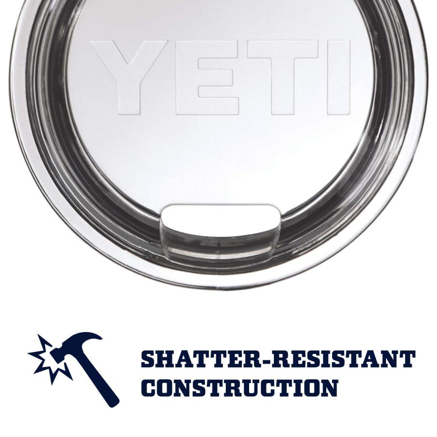 YETI Rambler 14オンス マグカップ 蓋付き 真空断熱 ステンレス製、シーフォーム