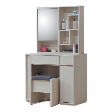 【MUNA 家居】凱麗3尺鏡台含椅/866