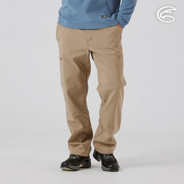 ADISI 男Softshell撥水休閒輕量保暖長褲 AP2521018 深棕