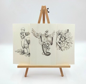 花之戀物語手繪劃卡萬用卡片