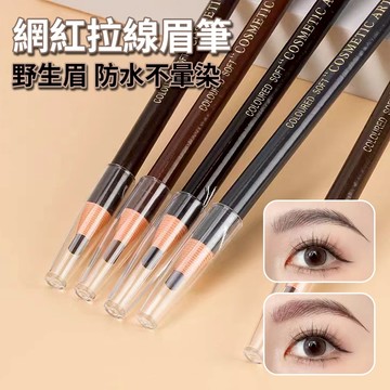 網紅拉線眉筆🚀化妝師同款拉線眉筆 持久不易暈染眉筆 野生眉眉筆 防水防汗眉筆  霧眉眉筆 新手必備 眉筆亨絲