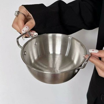 【厂家直发】不锈钢410特厚韩式米酒碗家用不锈钢小吃碗泡面碗