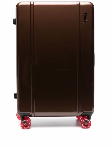 Floyd - Check-in four-wheels suitcase - men - Polyester/Polycarbonite - One Size - Brown