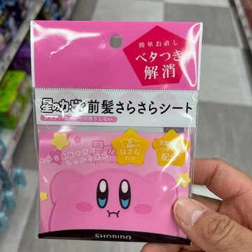 J83_星之卡比 前髮蓬鬆清潔棉片(前髪さらさらシート)