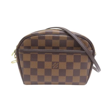 【二手名牌BRAND OFF】LOUIS VUITTON LV 路易威登 棕色 棋盤格 帆布 Pochette Ipanema 肩背包 N51296