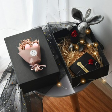 禮盒空盒創意生日口紅禮品盒包裝盒男生款儀式感盒子情人節禮物盒