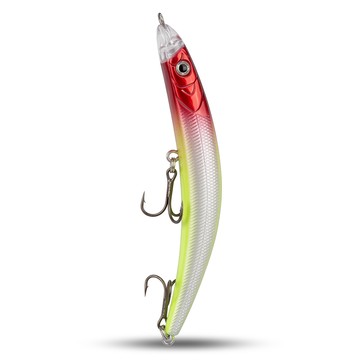 Strike Pro 緊身米諾 Slinky Minnow 路亞 硬餌 魚鉤 EG-173B-F X10 8.6cm  黃色 + 紅色  6.3g  1個