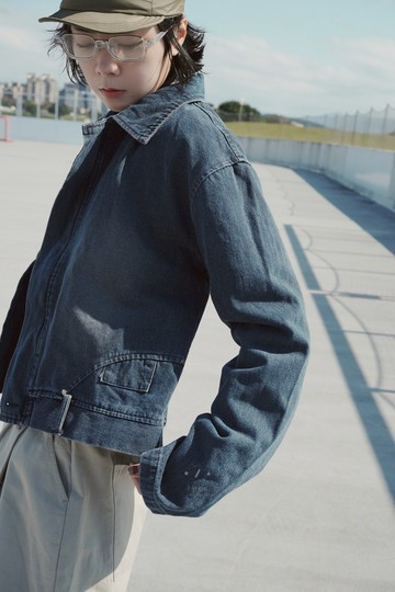 終於找到我的腰牛仔外套 - 2色 - 藍牛仔