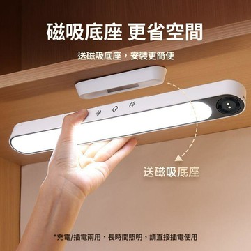 LED宿舍燈 磁吸燈 可旋轉學習燈 超亮寢室照明燈 充插兩用酷斃燈