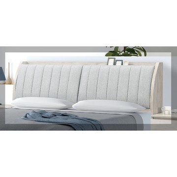 唯熙傢俱-歐森淺灰雙色6尺床頭箱