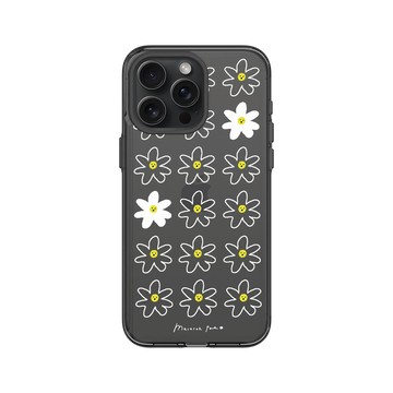 iPhone 15 Pro Max Clear 酷墨灰 - MacaronToe 馬卡龍腳趾 - 小花生氣了 Angry Flowers