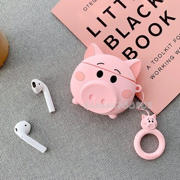 🍌24H快速出貨  粉紅豬  矽膠耳機套 適用於 Airpods 保護套 Airpords pro 耳機套