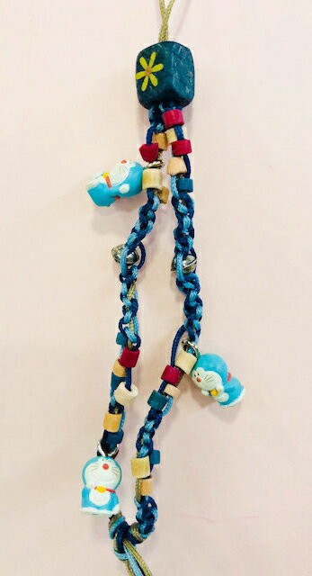 【震撼精品百貨】Doraemon 哆啦A夢 Doraemon手機吊飾-DIY提帶-藍色 震撼日式精品百貨