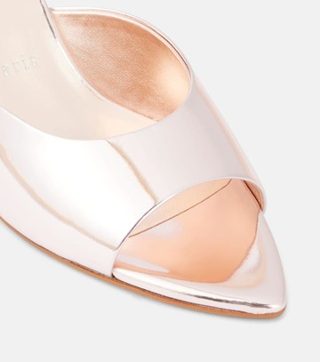 Christian Louboutin Miss Z 80 leather mules