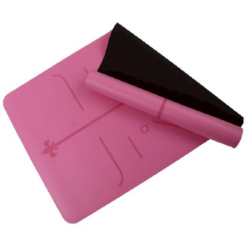 HOME GYM CLUB 居家健身 PU體位線瑜珈墊  1個  淡雅粉  183 x 68 x 0.5cm