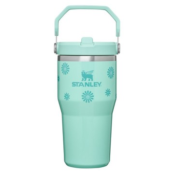 STANLEY 經典系列 IceFlow 手提吸管杯 2.0  薄荷雛菊  1個  590ml