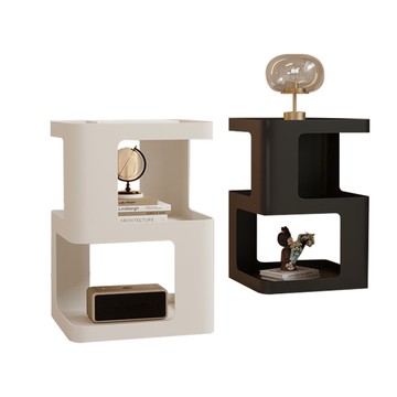 【品樂生活】免組裝輕奢幾何邊几/邊几推車/茶几/美型茶几/邊桌/收納桌/客廳邊几