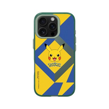 iPhone 16 Pro Clear 憂墨綠 - 寶可夢 Pokemon - 幾何閃電