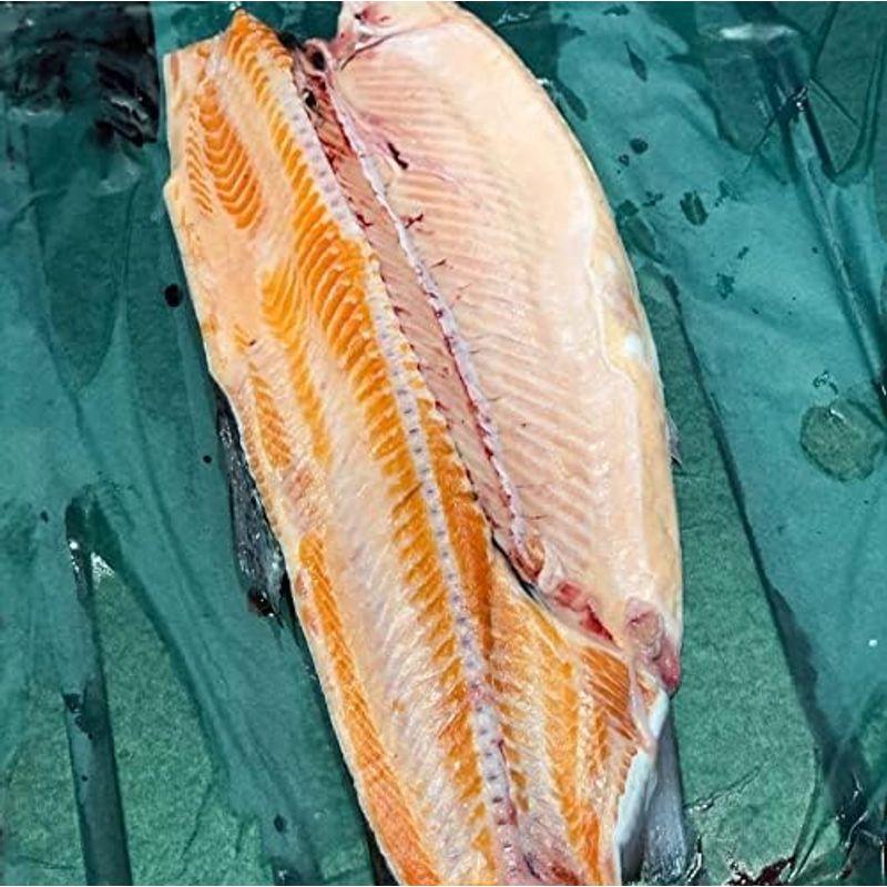 生フィヨルドサーモン半身 1.7-2kg（魚体4-5キロサイズの半身）ノルウェー産フィヨルド半身冷蔵 豊洲直送