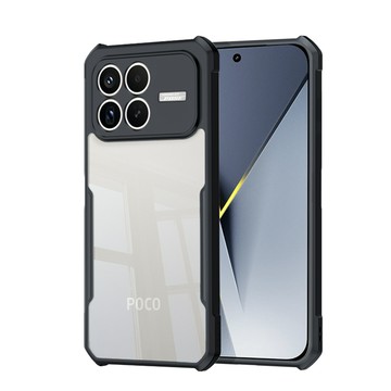 XUNDD 軍事防摔 POCO F8 Pro 鏡頭全包覆 清透保護殼 手機殼(夜幕黑)