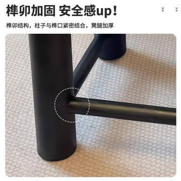 實木凳子家用換鞋凳客廳仿藤編矮凳復古小板凳中古高顏值茶幾凳子