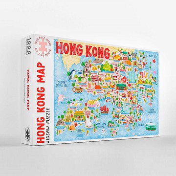 香港地圖拼圖 (1000塊)