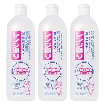 elmie 愛兒美 廚房爐具清潔劑 無添加超自然派 擦拭油污 日本製造  500ml  3瓶