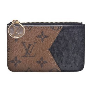 LV M81912 經典Romy系列Monogram塗層拉鍊卡片夾零錢包