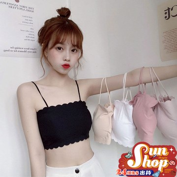 🌞現貨特賣🌞冰絲一字圍吊帶內衣背心 一字圍吊帶背心 裹胸抹胸防走光內衣 韓版性感美背 打底吊帶小背心女