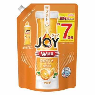 P＆G 除菌ジョイ コンパクト 詰替用 オレンジ 超特大 910ml 食器用 洗いもの キッチン キッチン用洗剤 JOY