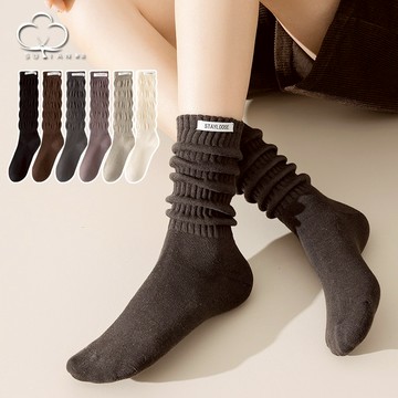 【太妮絲Z179】現貨 6色 堆堆襪 長襪 襪子 泡泡襪 中筒襪 春夏 棉襪 吸汗 長筒 雪靴襪 基本款 靴子襪