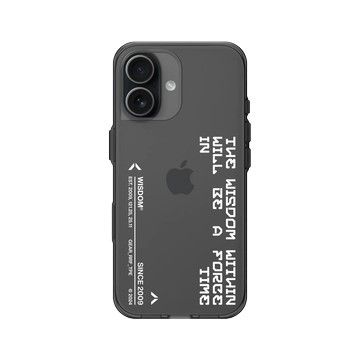 iPhone 17 Clear (相機按鈕) 酷墨灰 - WISDOM - TIME SIGN